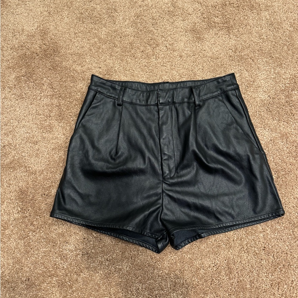 Revolve Leather Shorts